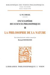 Encyclopédie des sciences philosophiques : Volume 2, Philosophie de la nature