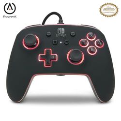 Ulepszony przewodowy kontroler PowerA Spectra do Nintendo Switch, gamepad, przewodowy kontroler gier wideo, kontroler gier, oficjalna licencja, podświetlany kontroler