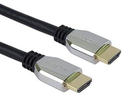 PremiumCord 8K Ultra High Speed HDMI 2.1 Cable M/M 48Gbps with Ethernet, Compatible with Video 8K@60Hz, Deep Color, 3D, eARC, HDR, 3X Shielded, Gold Plated Connectors, Silver Zinc Connectors, 2 m