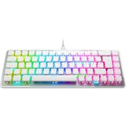 Roccat Vulcan II Mini Air - 65 Percent Wireless Optical Mechanical Gaming Keyboard, Customisable RGB Lighting, Detachable Cable, Titan II Linear Switch, Aluminum Plate, White