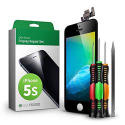 GIGA Fixxoo Pantalla para iPhone 5s | Kit de reparación Completo con Kit de Herramientas de Repuesto, Pantalla Retina LCD con Pantalla táctil (como la Pantalla Original)