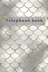 Telephone Book A-Z: telephone books with alphabet index. telephone number book. telephone book with alphabetical tabs. small telephone book