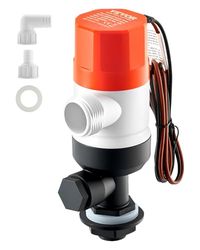 VEVOR Livewell-ventilatiepomp voor boten met dubbele inlaat, ABA-behuizing, afneembare motorcartridge, corrosiebestendige Livewell-ventilatiepomp voor zoet en zout water