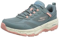 Skechers Go Run Lite, Zapatos Deportivos Mujer, Charcoal Textile/Blue Trim, 36.5 EU