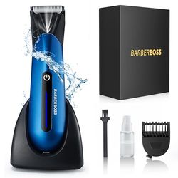 BarberBoss Men's Grooming Kit: Precision Pubic Hair Styler, Gentlemen’s Male Groin Shaver, Trimmer for Ultimate Body Grooming
