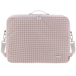 Cambrass - Maleta hospital para nacimiento del bebé - bolso de maternidad para las cosas necesarias para el recién nacido - maleta de viaje para bebés - Abril Crepe 12x47x36 cm