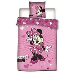 Sängset i Minnie Mouse med 2 stycken Barn påslakan 140 x 200 cm + örngott 63 x 63 cm