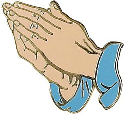 Praying Hands Hard Enamel Pin (Cloisonne Pin)