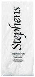 Stephens 3 x 500 mm crêpepapier, wit