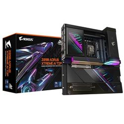 GIGABYTE Z890 AORUS Xtreme AI Top Carte Mère - Prend en Charge Les processeurs Intel Core Ultra (Série 2), VRM 22+1+2 Phases, jusqu'à 9500MHz DDR5 (OC), PCIe 5.0 M.2, Wi-FI 7, Thunderbolt 5