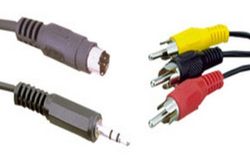 ElectroDH 370602 DH PC-aansluiting op TV/Vid.Mini-Din4P+Jack+3RCA 2MTS