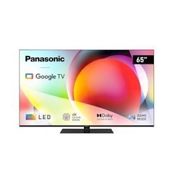 Panasonic TN-65W70AEZ, Serie W70 65 Pulgadas 4K Ultra HD LED Smart TV, 2024, Asistente de Google, Chromecast, Dolby Vision y Atmos, Modo De Juego, Bluetooth, Experiencia Visual Excepcional