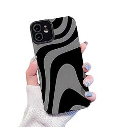Ownest Compatibel met iPhone 11 hoesje met modieuze eenvoudige schattige zebrastrepen patroon hoesje voor vrouwen meisjes zachte siliconen beschermhoes voor iPhone 11 [Niet geschikt voor iPhone 11