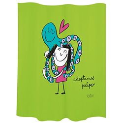 Laroom Shower Curtain, Green