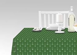 Doge Milano Nappe avec impression numérique, 100% Made in Italy Nappe antidérapante pour salle à manger, lavable et antitache, modèle de Noël - Rivarossa, cm 140x180