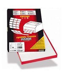Markin C580 - Etiqueta autoadhesiva (Blanco, Rectángulo, Permanente, A4, Celulosa, 70 g/m²)