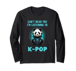 K-Pop No puedo escucharte Estoy escuchando música coreana K-Pop Manga Larga