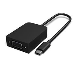 Microsoft Surface USB-C/VGA Adapter Male USB-C Female VGA Negro - Adaptador para cable (Male USB-C, Female VGA, Male connector/Female connector, Negro)