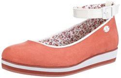 s.Oliver Casual 5-5-42603-20 ballerinaskor för flickor, Orange korall 563, 36 EU