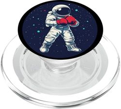 Impresionante astronauta en guantes de boxeo para niños y niñas PopSockets PopGrip para MagSafe