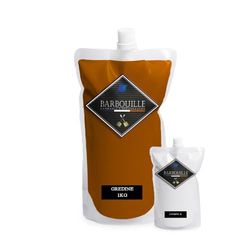 BARBOUILLE - Bar-Résine Gredine - Résine Epoxy Bi-Composants - Effet Brillant - Peinture Mur, Plafond, Boiserie, Carrelage & Métal - Lessivable - COV A+ - Fabriquée En France - 750 ml