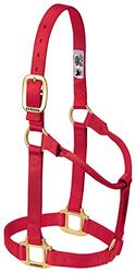Weaver Leather Licol Original Non réglable en Nylon pour Cheval Rouge Taille S