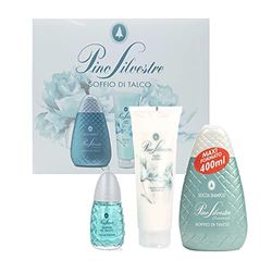 Pino Silvestre Confezione Regalo Soffio di Talco Eau de Toilette + Crema Corpo + Doccia Shampoo