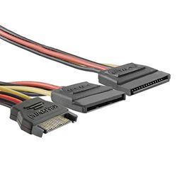 Qoltec Splitter SATA hona SATA-splitter, 2 x SATA-hona, 0,2 m