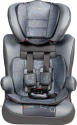 Siège auto Tataway, groupe 1-2-3 (de 9 à 36 kg) enfants, gris avec étoiles