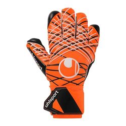 uhlsport fotboll målvaktshandskar superresistenta + HN – målvaktshandskar för konstgräs och hård plats, fluo orange/vit/svart