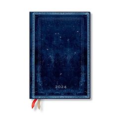 Inkblot (Old Leather Collection) Midi 12-month Dayplanner 2024