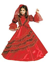 Ciao Principessa Spagnola kostuum Bambina kostuums voor meisjes, rood, 6-8 Jaren