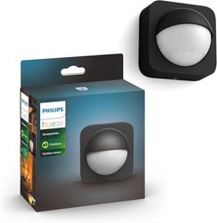Philips Hue, capteur de Mouvement extérieur, Accessoire d'éclairage Intelligent pour Le contrôle de la lumière extérieure, sans Fil, Noir