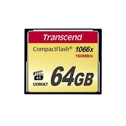 Transcend Compact Flash 1066x TS64GCF1000 Scheda Di Memoria, 64 GB, Multicolore