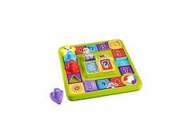 Fisher-Price Gra planszowa do nauki gry motorycznej – gra planszowa z treścią do nauki Smart Stages, 40+ piosenek, zdania i 10 aktywności wspierających motorykę precyzyjną, mówi po niemiecku, od 9