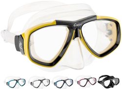 Cressi Focus Scuba Diving Optical Lenses Available Mask - Yellow