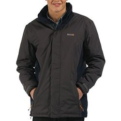 Regatta RMP174 Veste Imperméable Isolée Homme Iron/Navy FR : S (Taille Fabricant : S)