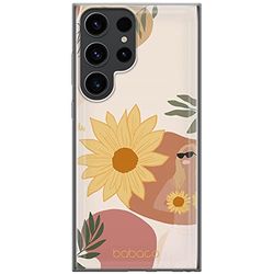 ERT GROUP mobiltelefonfodral för Samsung S23 ULTRA originalt och officiellt licensierat Babaco mönster Flowers 015 optimalt anpassad till formen på mobiltelefonen, fodral tillverkad av TPU-plast