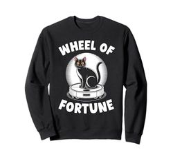 Wheel Of Fortune Robot Vacuum Cleaner Funny Cat Sweatshirt