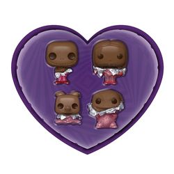 Funko Pocket Pop! Disney The Nightmare Before Christmas Valentines Box 4 Pack - Jack Skellington - (Choc) - Porte-clés - Mini-Figurine en Vinyle à Collectionner Porte-clés Fantaisie - Cadeau de Noël
