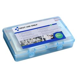 First Aid Only Conjunto de esparadrapos catering/comercial (100 unidades) | 100 esparadrapos de diferentes tamanhos e formas em caixa de resealable | P-10026
