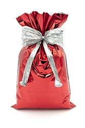 Italpak Bolsas de Regalo, Sobres Regalo Mezalizado, Rojo, 50 piezas, 15x25cm