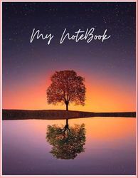 majestic tree: notebook : Journal measures 8'' wide x 11'' high