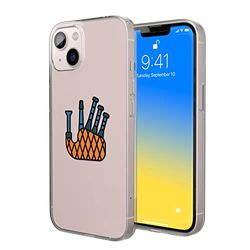 Bonateks, Custodia stampata digitale, compatibile con iPhone 14, custodia per cellulare, custodia protettiva, antiurto, silicone, flessibile, trasparente