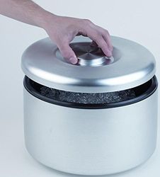 APS 36037 Nevera, Ø 27 cm, h: 20 cm, 8 litros, aluminio anodizado, recipiente interior hecha de PS