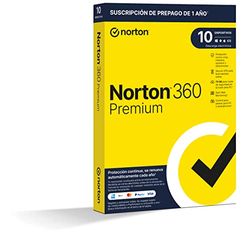 Norton 360 Premium 2024 - Antivirus software para 10 Dispositivos y 1 año de suscripción con renovación automática, Secure VPN y Gestor de contraseñas, para PC, Mac tableta y smartphone