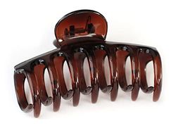 Basicare Tortoise Shell Effect Roll Claw Clip, Large, 9 cm