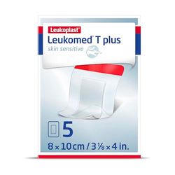 Leukomed T plus skin sensitive, 8cm x 10cm, 5 pezzi
