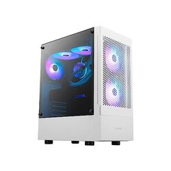Boitier Moyen Tour ATX GAMDIAS Talos E3 Mesh RGB met panneaux vitrés (Blanc)