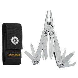 Leatherman Wingman - Pince multifonctions de bricolage avec 14 outils dont des pinces, des tournevis, un décapsuleur et bien plus, fabriqué aux Etats-Unis, en acier inoxydable, étui nylon inclus